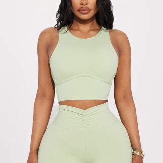 Top Deportivo Suave de Cuello Alto y Espalda Descubierta