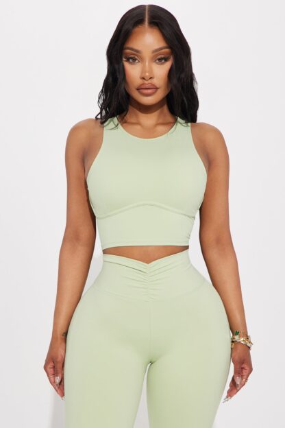 Top Deportivo de Cuello Alto para Pilates - Negro - Image 8