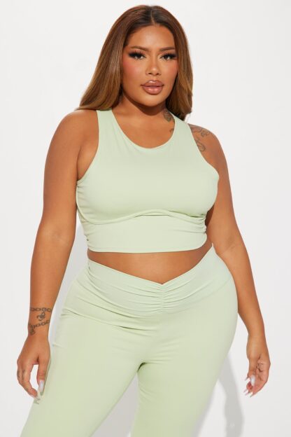 Top Deportivo de Cuello Alto para Pilates - Negro - Image 11