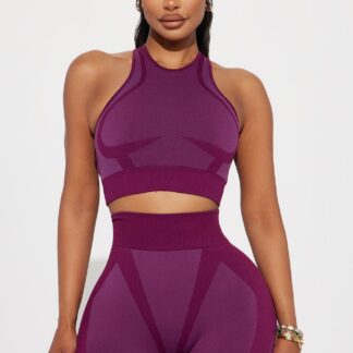 Top Deportivo Flex Studio - Ciruela