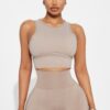 Top Deportivo de Cuello Alto para Pilates - Negro - Image 17