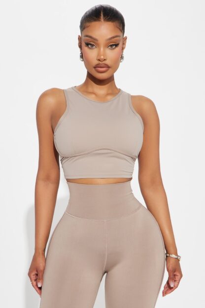 Top Deportivo de Cuello Alto para Pilates - Negro - Image 17