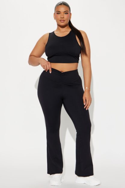 Top Deportivo de Cuello Alto para Pilates - Negro - Image 6