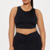 Top Deportivo de Cuello Alto para Pilates - Negro - Image 5