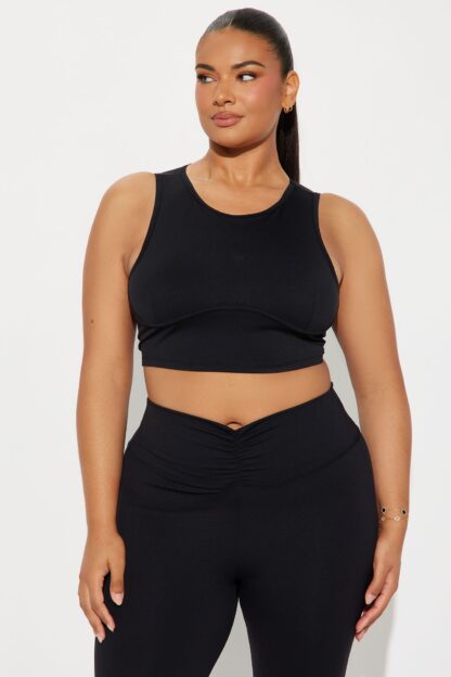 Top Deportivo de Cuello Alto para Pilates - Negro - Image 5