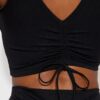 Top Deportivo de Cuello Alto para Pilates - Negro - Image 3