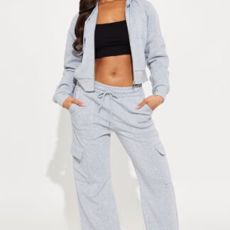 Pantalones Joggers Dayna en Gris Suave